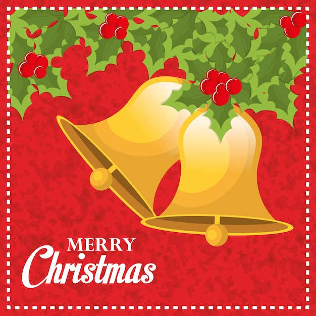 Бесплатное векторное изображение Веселого рождества и счастливого нового года дизайн карты