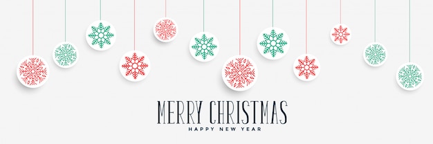 Merry christmas awesome banner design