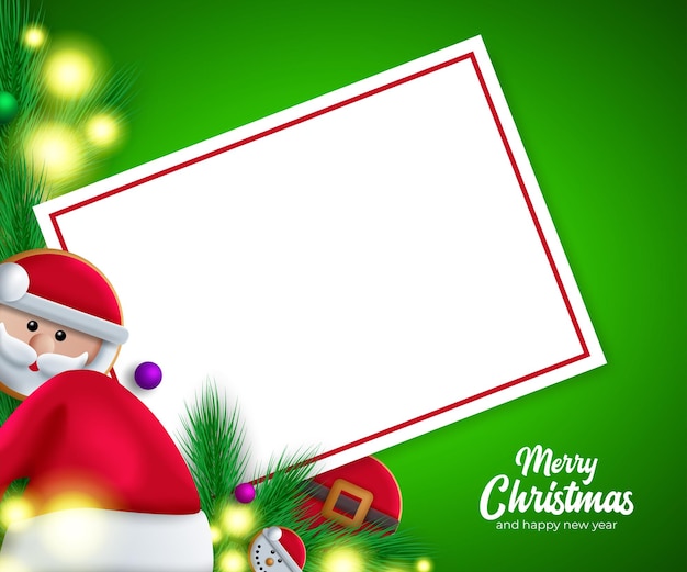 Free vector merry christmas background with christmas element vector illustration