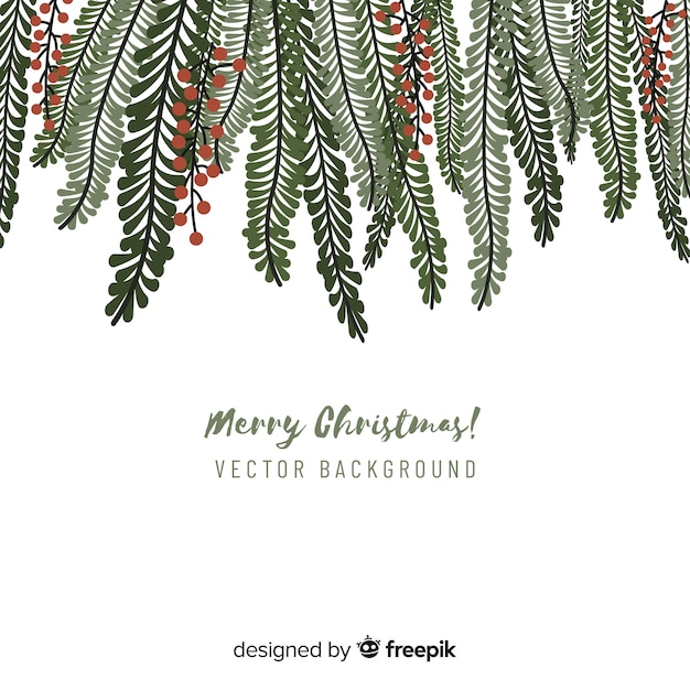 Free vector merry christmas background