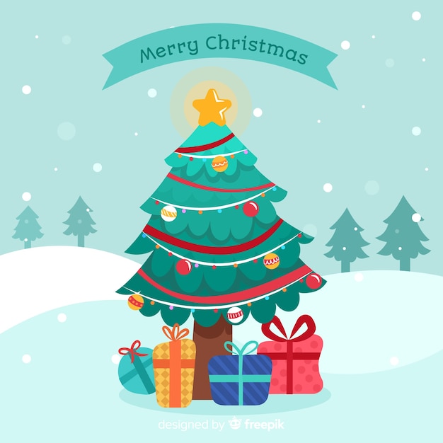 Free vector merry christmas background