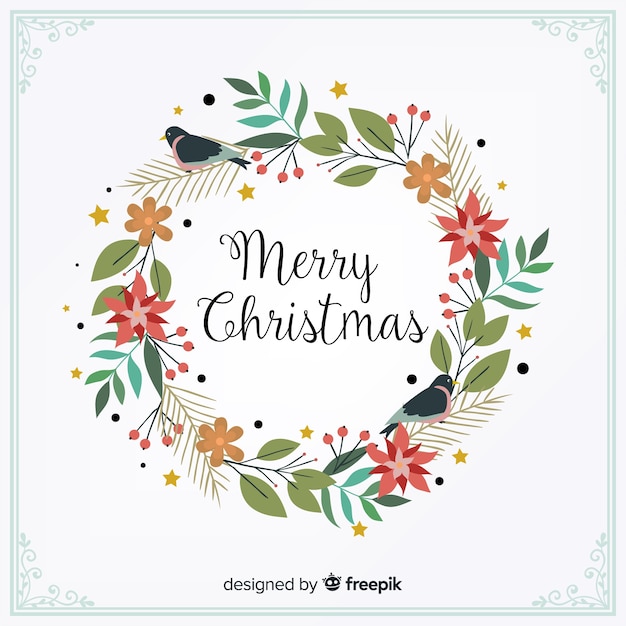 Free vector merry christmas background