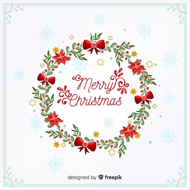 Free vector merry christmas background