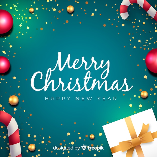 Free vector merry christmas background