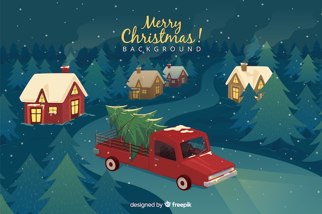 Free vector merry christmas background