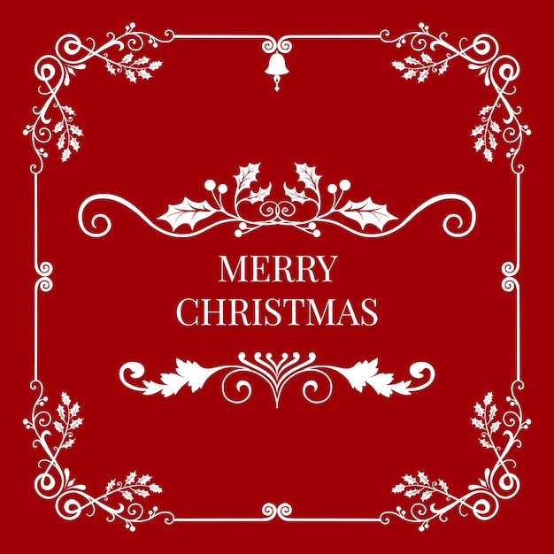 メリークリスマスバッジデザインベクトル