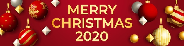 Merry Christmas banner design 