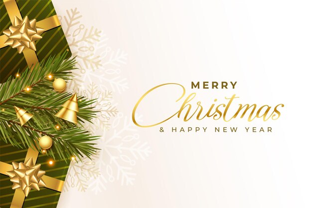 Merry christmas beautiful 3d festival greeting design