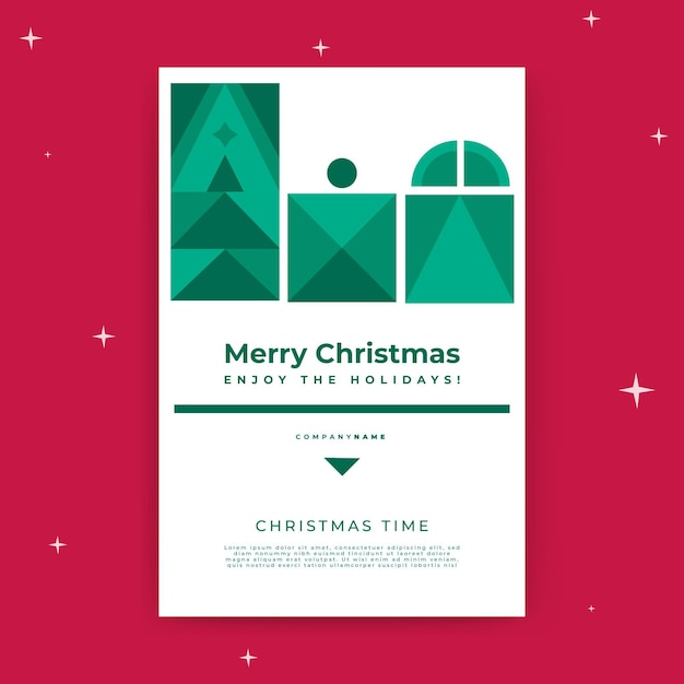 Free vector merry christmas blog post