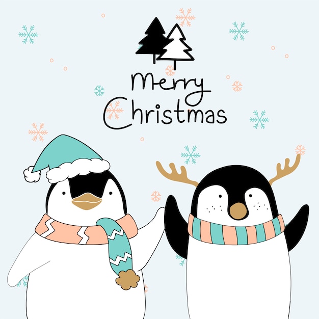 Free vector merry christmas card