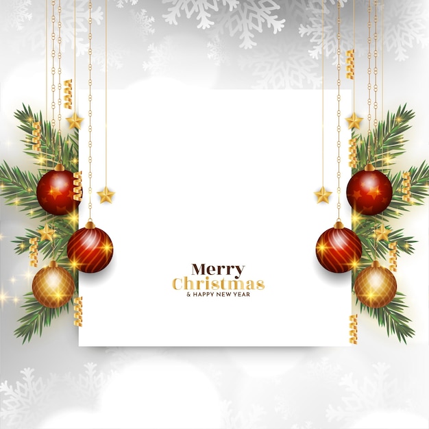 Merry Christmas celebration festival background design vector