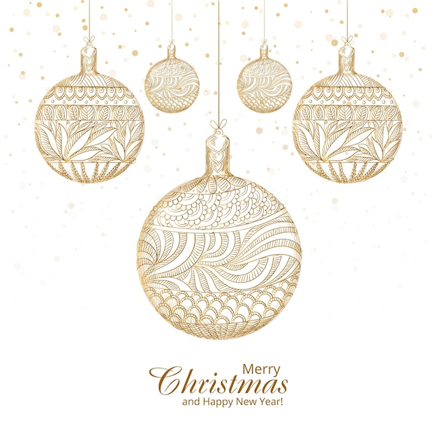 Merry christmas decorative artistic ball background