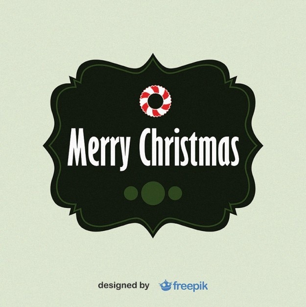 Free vector merry christmas doormat