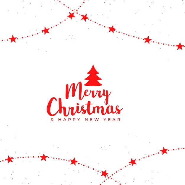 Бесплатное векторное изображение Счастливого рождества элегантный декоративный дизайн фона звезд