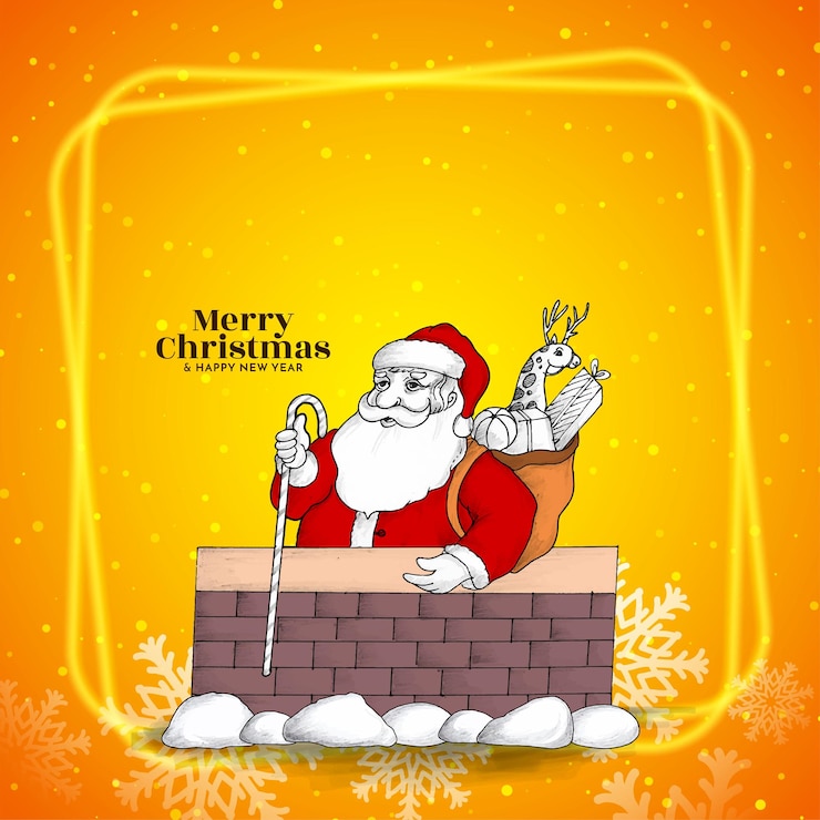 मुफ़्त वेक्टर merry christmas festival bright yellow elegant background design