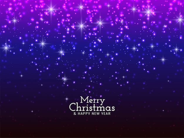 Free vector merry christmas festival sparkling glitters background