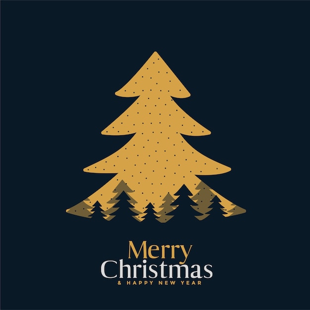 Бесплатное векторное изображение Плоская праздничная открытка с рождеством