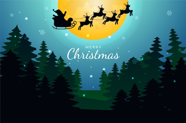 Merry christmas gradient background