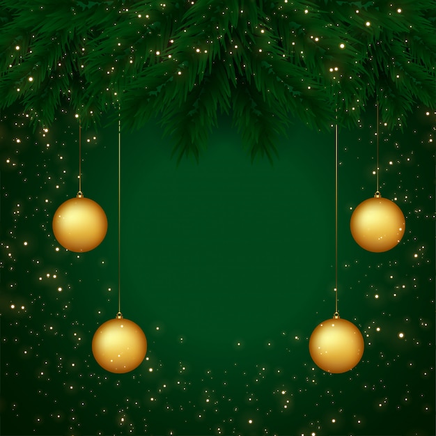 Free vector merry christmas greeting card background