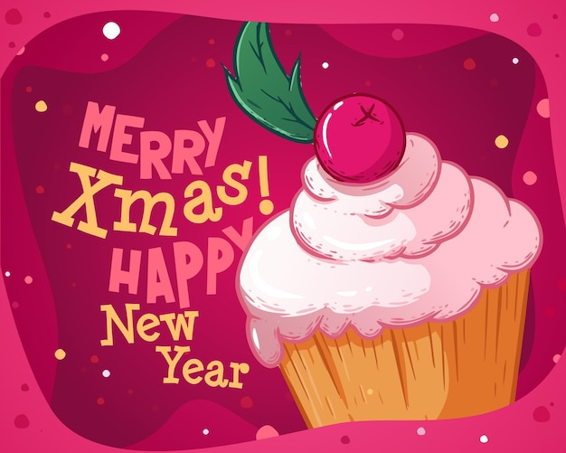 С рождеством христовым поздравительные открытки ретро-дизайн. векторная иллюстрация