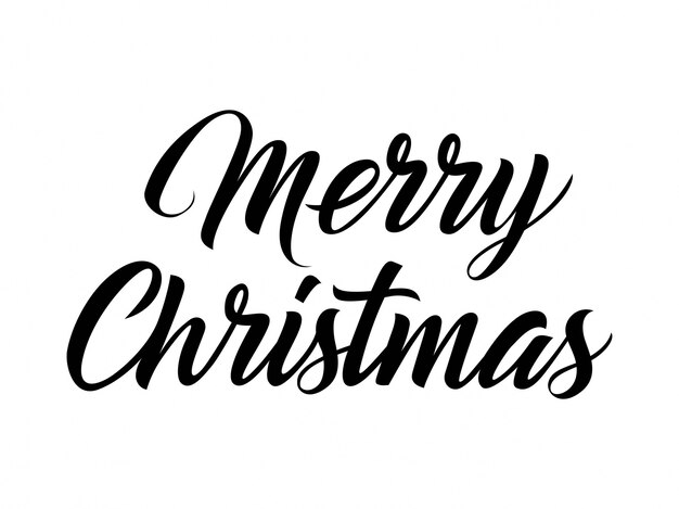 Merry Christmas Hand Lettering