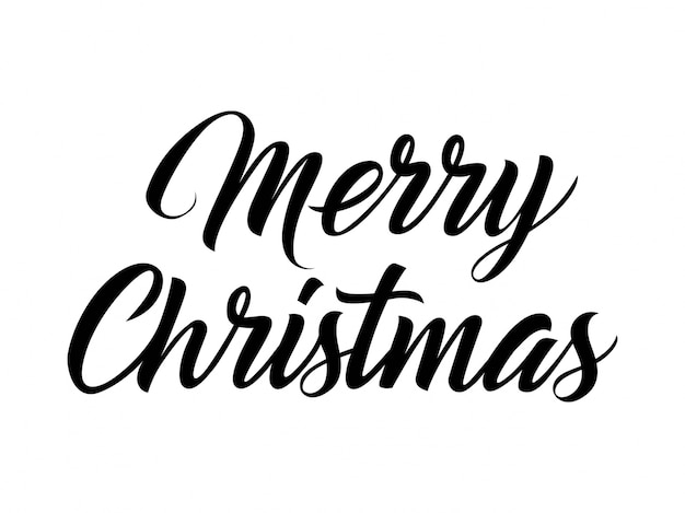 Merry Christmas Hand Lettering