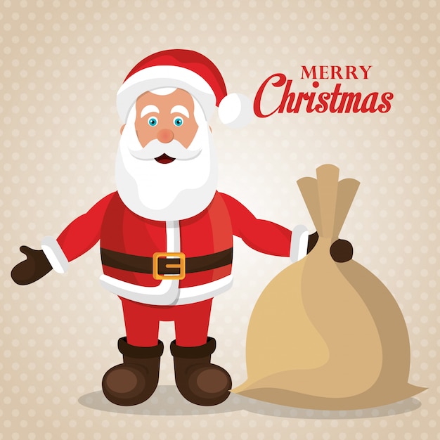 Free vector merry christmas and happy new year card design