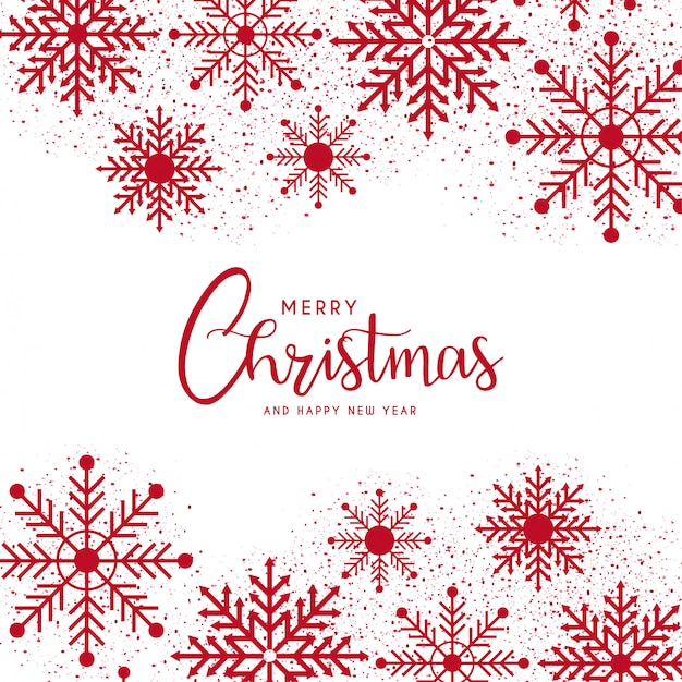 Free vector merry christmas and happy new year card template