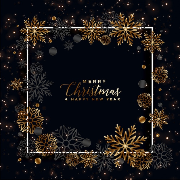 Free vector merry christmas and happy new year greeting card