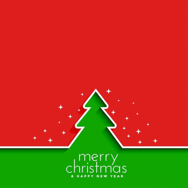 Merry Christmas and happy new year greeting card