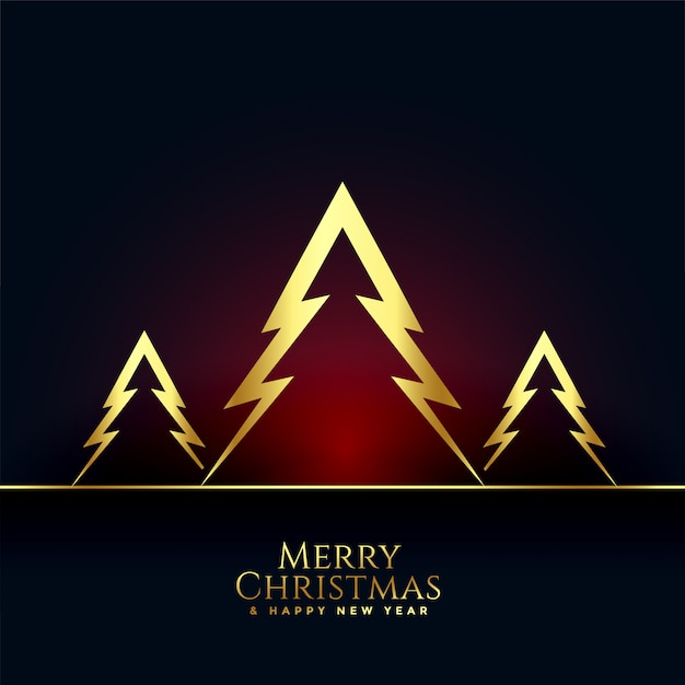 Merry Christmas and happy new year greeting card