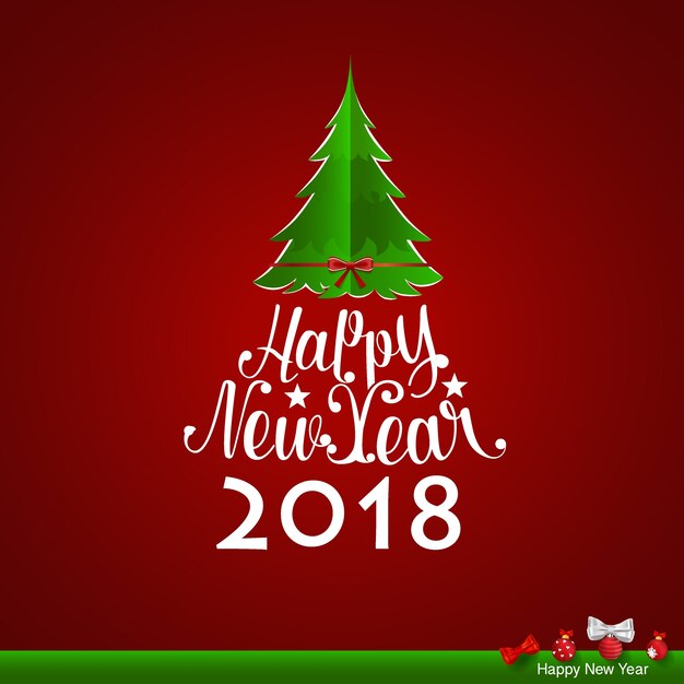 Merry Christmas and Happy new year Greeting Card