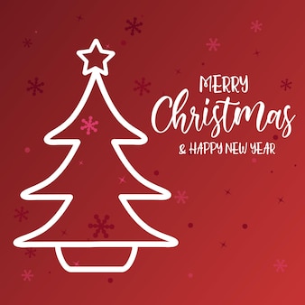 Merry christmas and happy new year with santa claus free vector