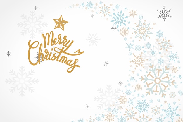 Free vector merry christmas holiday design background vector