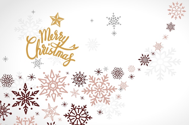 Free vector merry christmas holiday design background vector