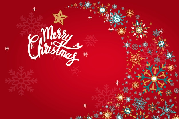 Merry Christmas holiday design background vector