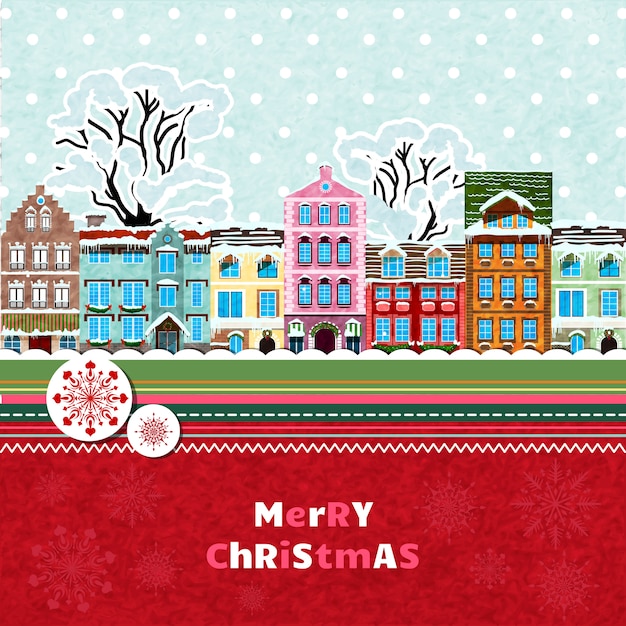 Merry christmas invitation card