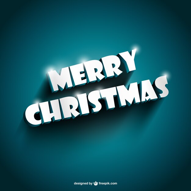 Merry Christmas lettering vector