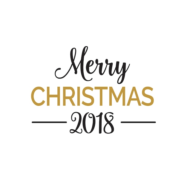 Merry Christmas Lettering