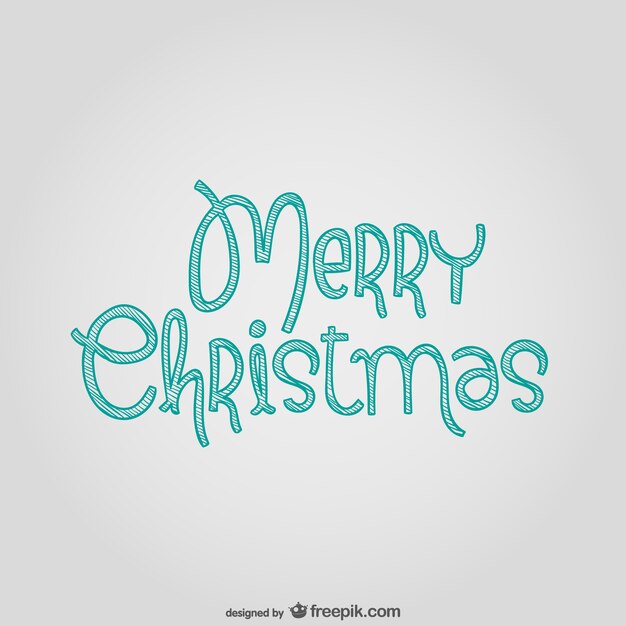 Merry Christmas lettering