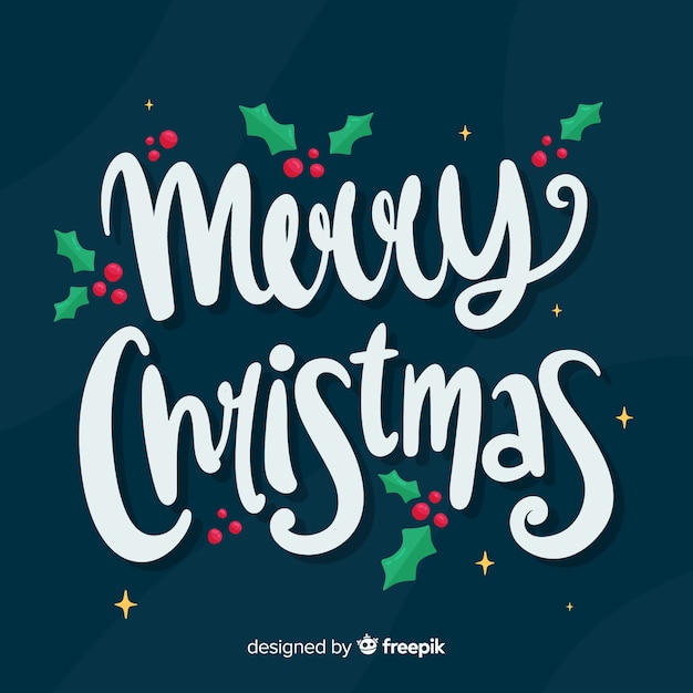 Merry christmas lettering