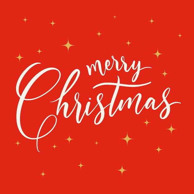 Merry christmas lettering