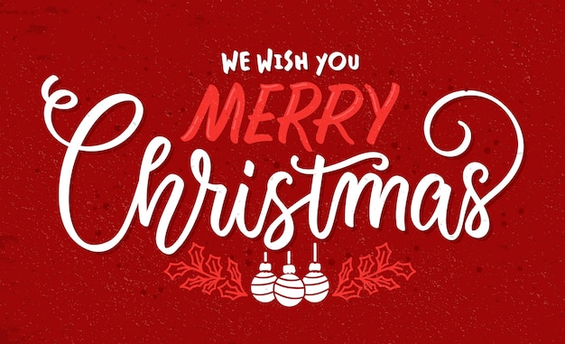 Merry christmas lettering