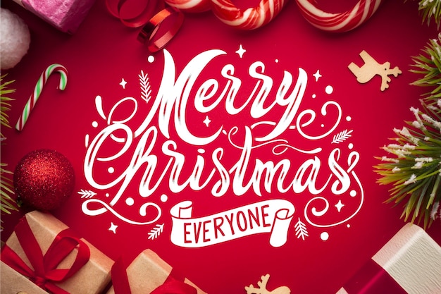 Merry christmas lettering