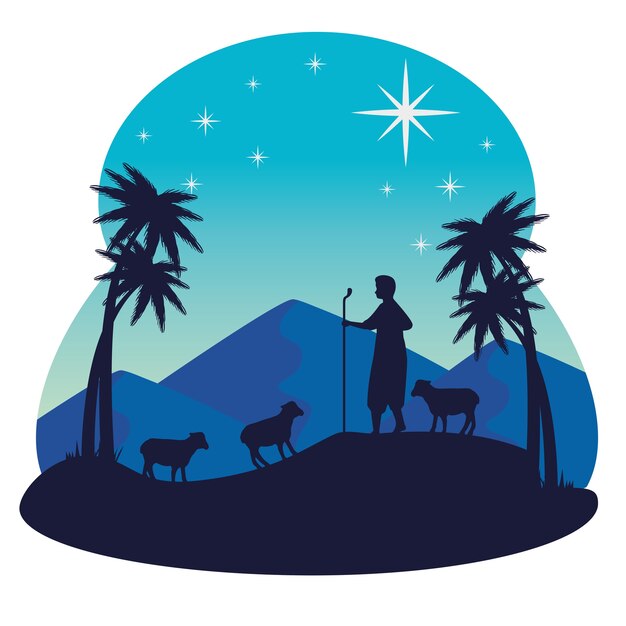 ラウンドメリークリスマスと新年あけましておめでとうございますバナー ラベル またはかわいいお祭りの要素と装飾を描くエンブレム 休日の背景とイラストをスケッチ プレミアムベクター