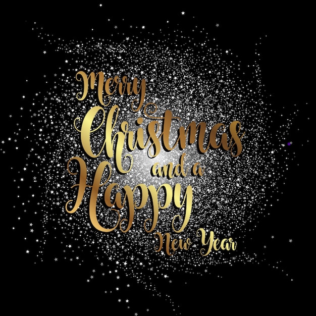Free vector merry christmas and new year background