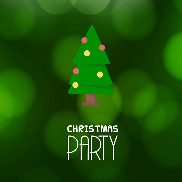 Merry Christmas Party Invitation Background