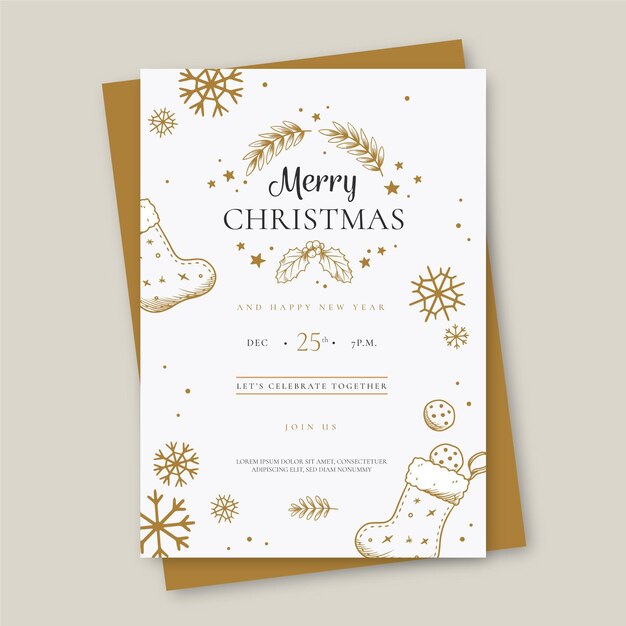 merry christmas poster template
