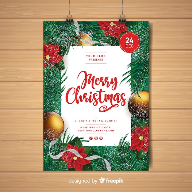 Merry christmas poster