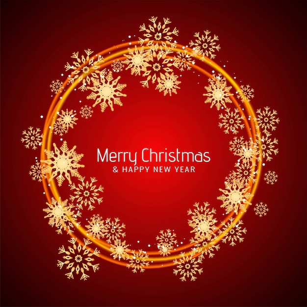 Merry christmas red greeting background